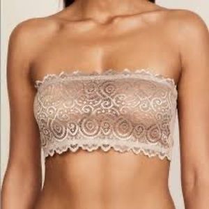 FREE PEOPLE REVERSIBLE LACE BANDEAU BRA/TOP